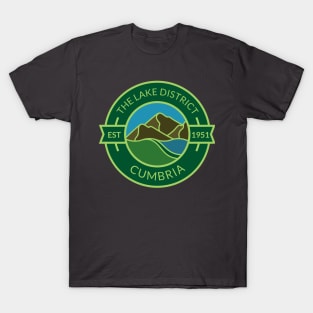 The Lake District - Cumbria Badge T-Shirt